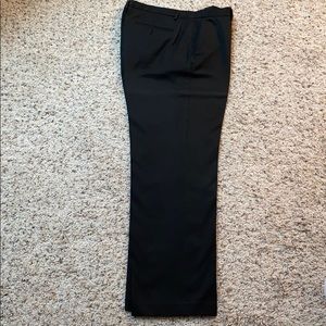 Calvin Klein Black Dress Slacks 33/30 Flat Front